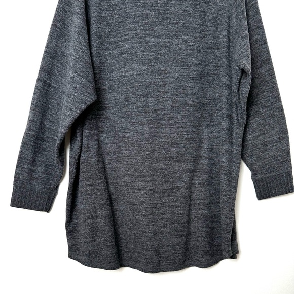 Torrid Charcoal Gray Super Soft Plush Cowl Neck Raglan Tunic Sweatshirt - Picture 14 of 15